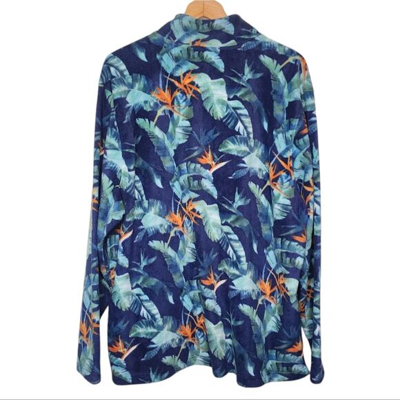 Tommy Bahama Cloud Peak Frond 1/2 Zip Fleece Pullover Men's XXL NWT - Picture 3 of 5